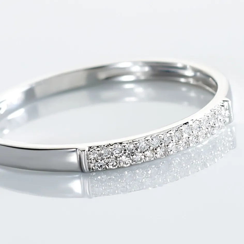 Histoire d'Or Alliance Amani Or Blanc Diamant* Bagues|Bagues Avec Pierre