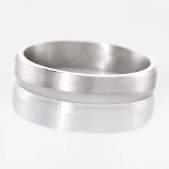 Histoire d'Or Alliance Anne-esther Ruban Plat Argent Blanc* Bijoux Personnalisés|Bagues