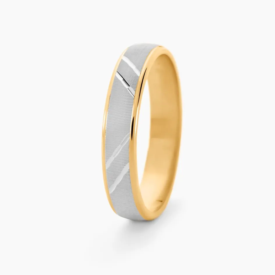 Histoire d'Or Alliance Antone Or Bicolore* Bijoux Personnalisés|Bagues