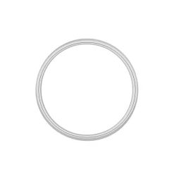 Histoire d'Or Alliance Aphroditia Demi Jonc Bombe Or Blanc* Bijoux Personnalisés|Bagues