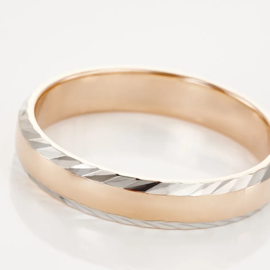 Best Histoire d'Or Alliance Argent Bicolore Nolan