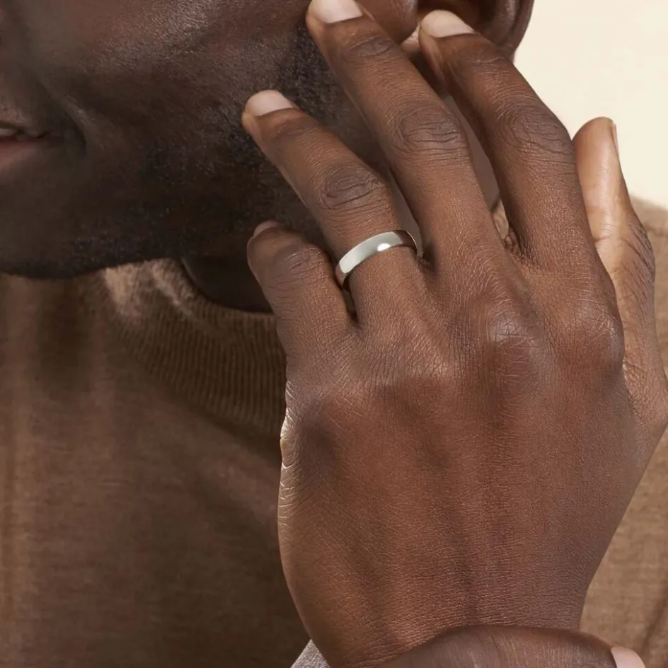 Sale Histoire d'Or Alliance Artemissia Ruban Plat Or Blanc