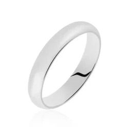 Histoire d'Or Alliance Arthellais Ruban Plat Or Blanc