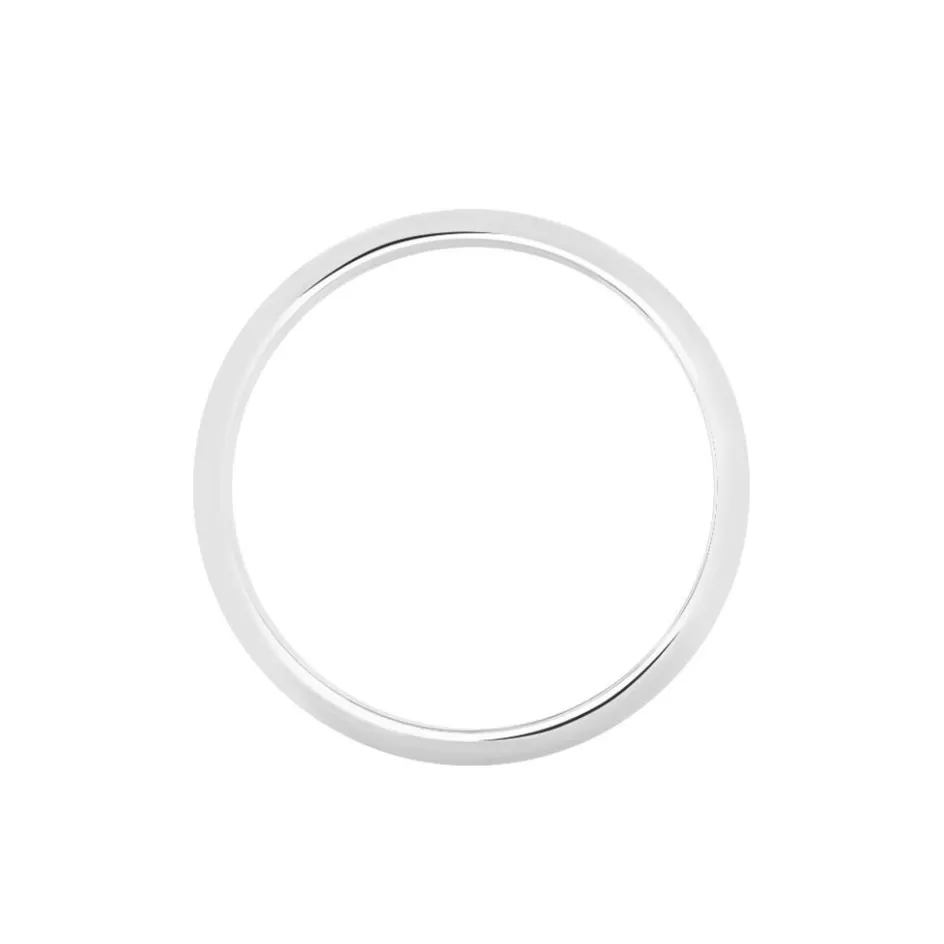 Histoire d'Or Alliance Arthellais Ruban Plat Or Blanc