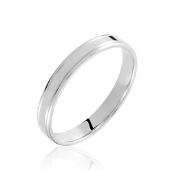 Histoire d'Or Alliance Beatrice Ruban Plat* Bijoux Personnalisés|Bagues