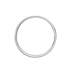 Histoire d'Or Alliance Beatrice Ruban Plat Or Blanc* Bijoux Personnalisés|Bagues