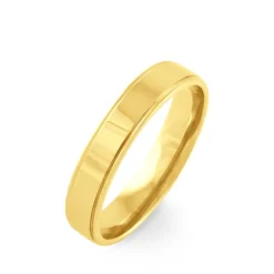 Clearance Histoire d'Or Alliance Beatrice Ruban Plat Or Jaune