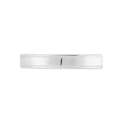 Outlet Histoire d'Or Alliance Beatrice Ruban Plat or blanc