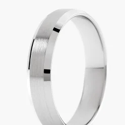 Histoire d'Or Alliance Berit Palladium Ruban Biseauté* Bijoux Personnalisés|Bagues