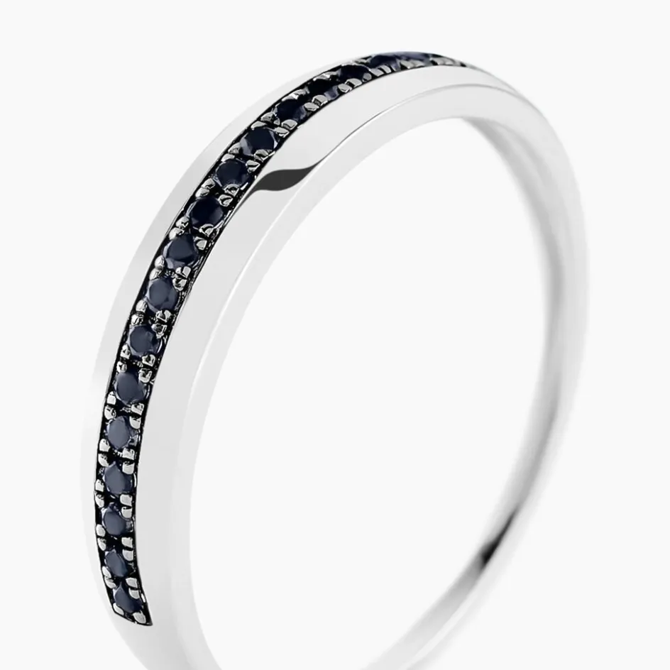 Histoire d'Or Alliance Black Diamond Or Blanc Diamant* Bagues|Alliances