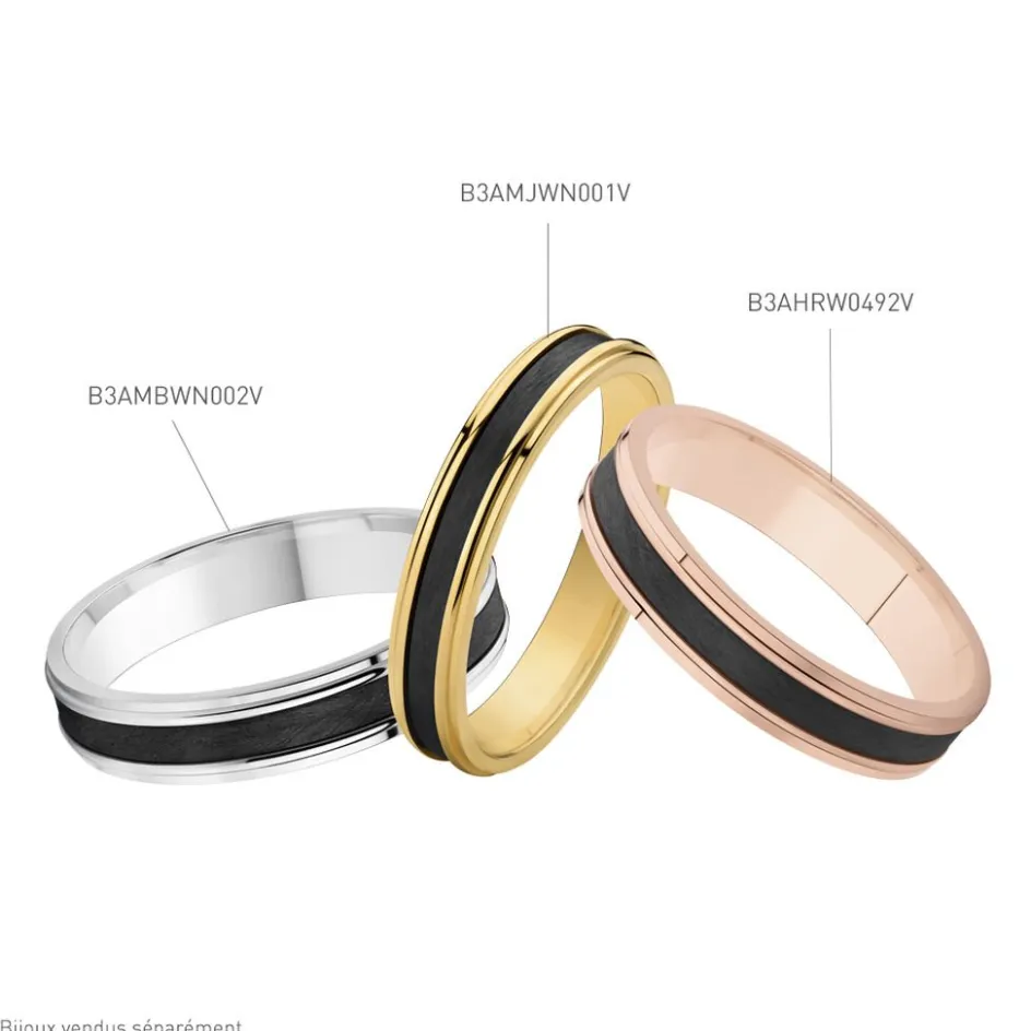 Histoire d'Or Alliance Camille Ruban Plat* Bijoux Personnalisés|Bagues