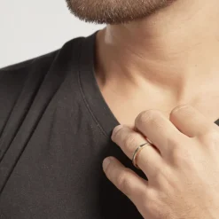 Outlet Histoire d'Or Alliance Camille Ruban Plat or jaune