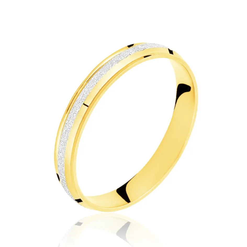Histoire d'Or Alliance Caroline Sablee Demi Jonc Classique* Bijoux Personnalisés|Bagues