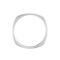 Sale Histoire d'Or Alliance Carree Polie Or Blanc