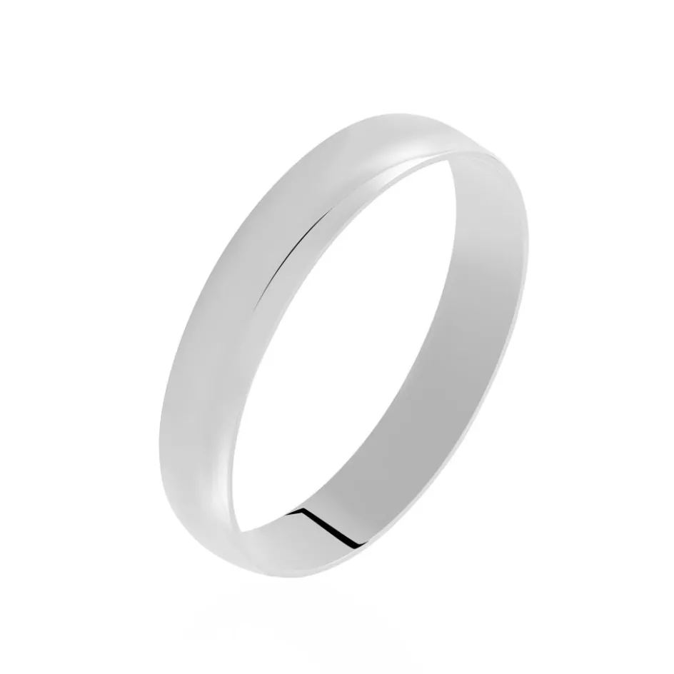 Histoire d'Or Alliance Celestyn Demi Jonc Classique Palladium Blanc* Bijoux Personnalisés|Bagues