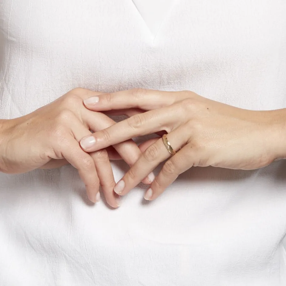 Histoire d'Or Alliance Ciham Ruban Plat Or Jaune* Bijoux Personnalisés|Bagues