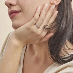 Histoire d'Or Alliance Céllia Argent Blanc Oxyde De Zirconium* Bagues|Bagues Avec Pierre