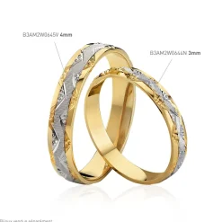 Histoire d'Or Alliance Clotilde Demi Jonc Classique* Bijoux Personnalisés|Bagues