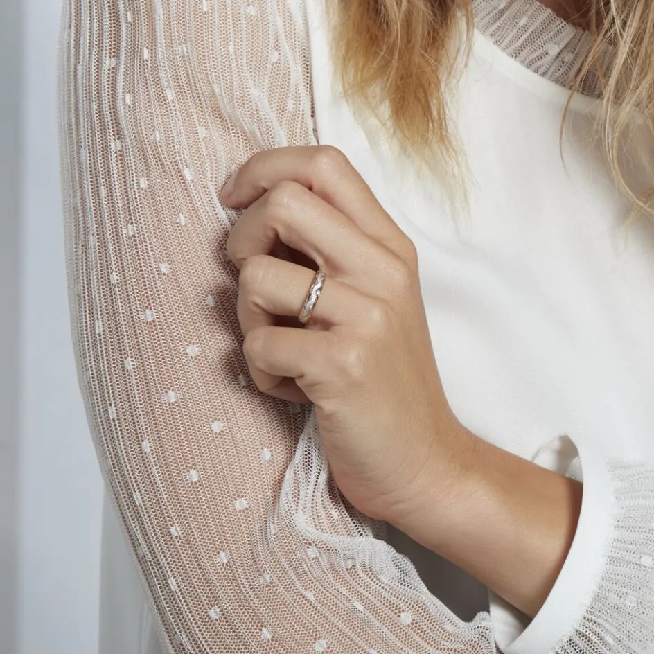 Histoire d'Or Alliance Clotilde Ruban Plat* Bijoux Personnalisés|Bagues