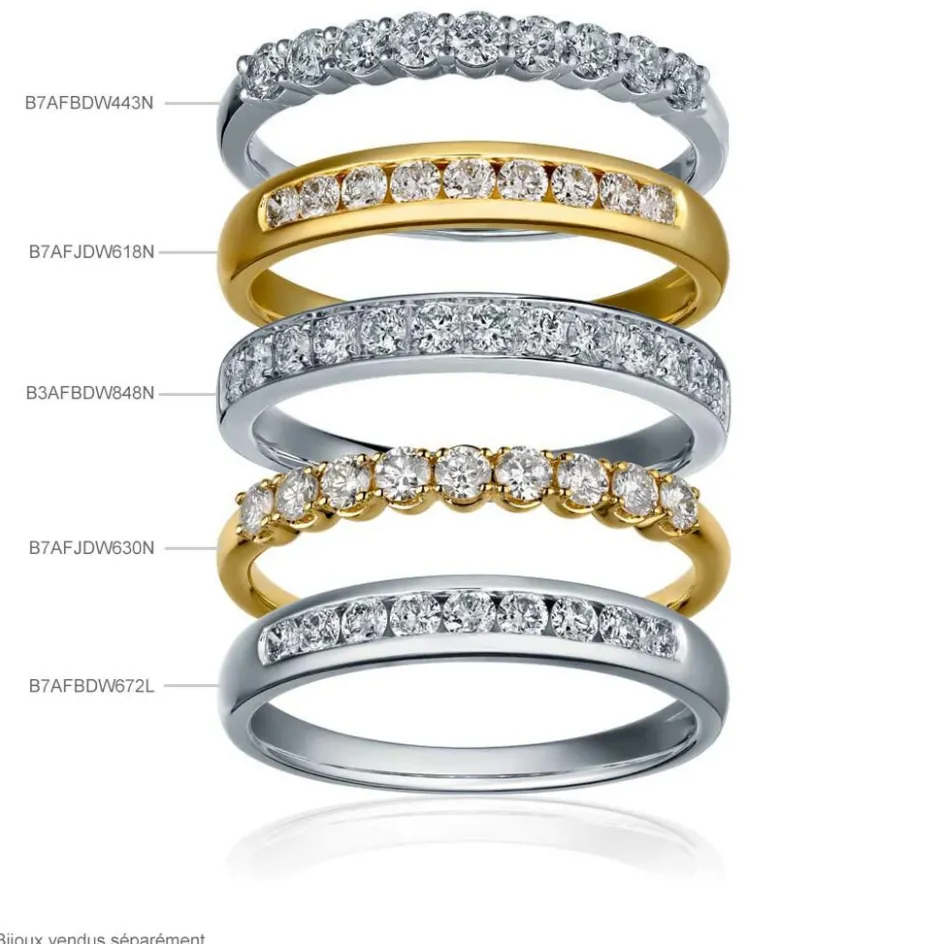 Discount Histoire d'Or Alliance Collection Juliette Or Rose Diamant