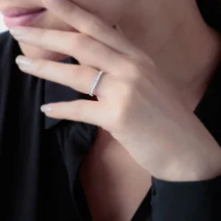 Discount Histoire d'Or Alliance Collection Juliette Or Rose Diamant