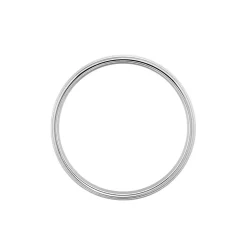 Sale Histoire d'Or Alliance Damiana Ruban Plat Argent Blanc