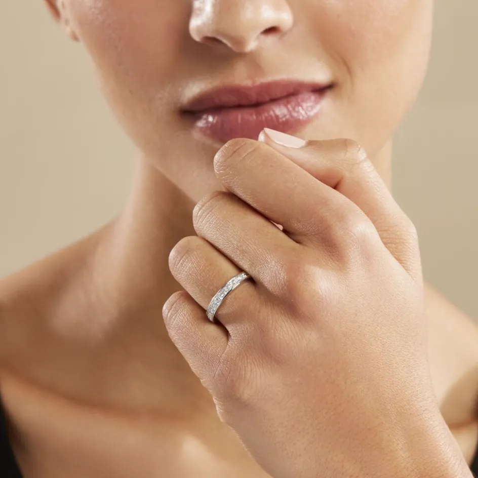 Histoire d'Or Alliance Dionysa Or Blanc Diamant* Bagues|Alliances