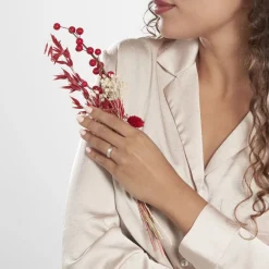 Histoire d'Or Alliance Edos Mat Ruban Plat Or Blanc* Bijoux Personnalisés|Bagues