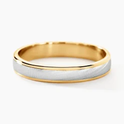 Histoire d'Or Alliance Effet Mat Or Bicolore* Bijoux Personnalisés|Bagues