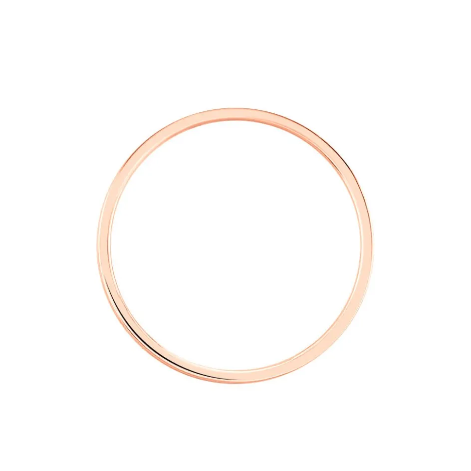 Histoire d'Or Alliance Effet Perle Ruban Plat Or Rose* Bijoux Personnalisés|Bagues