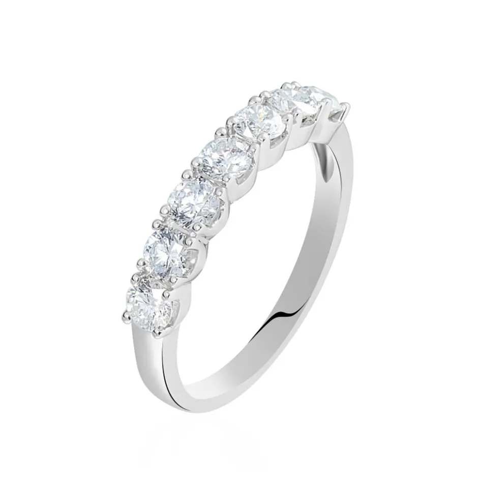 Discount Histoire d'Or Alliance Eloisa Or Blanc Diamant Synthetique