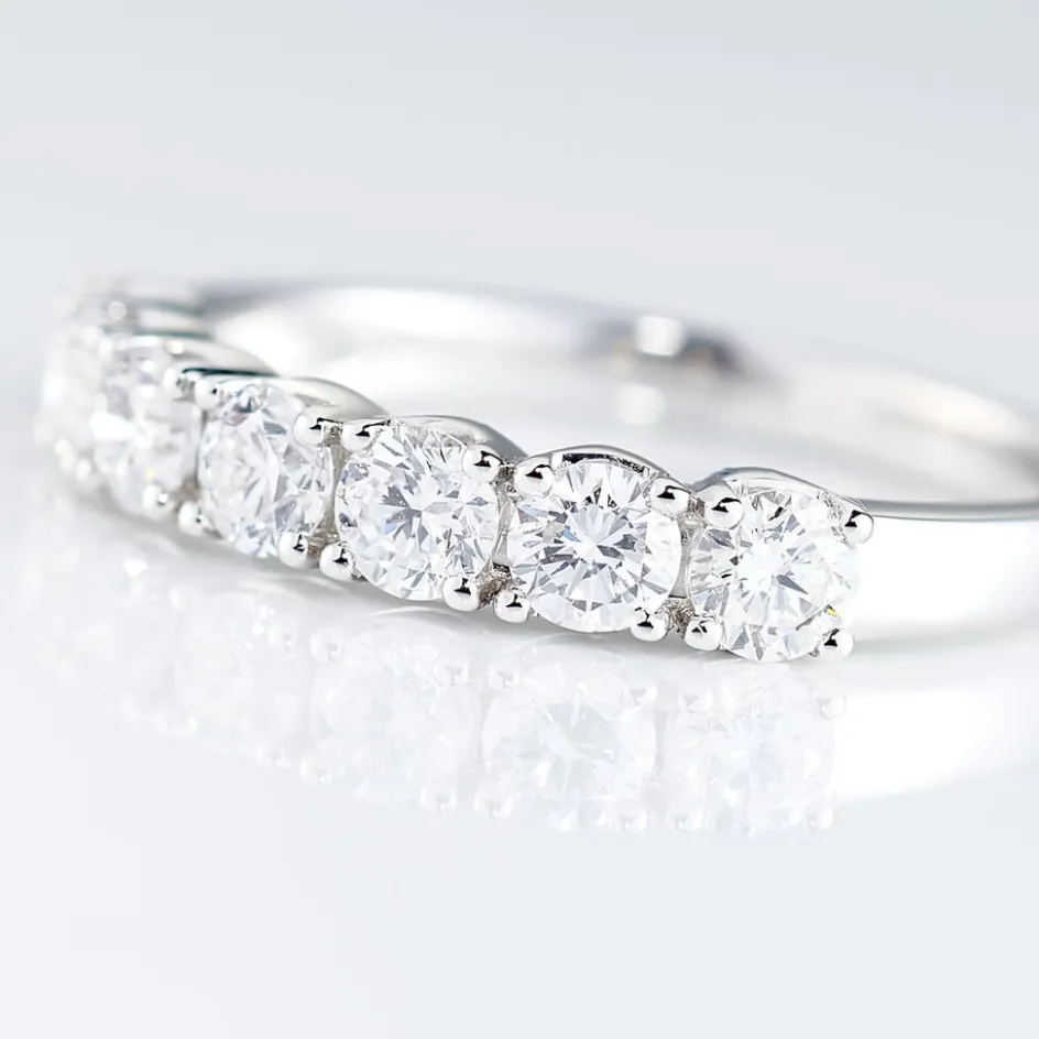 Discount Histoire d'Or Alliance Eloisa Or Blanc Diamant Synthetique