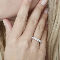 Discount Histoire d'Or Alliance Eloisa Or Blanc Diamant Synthetique