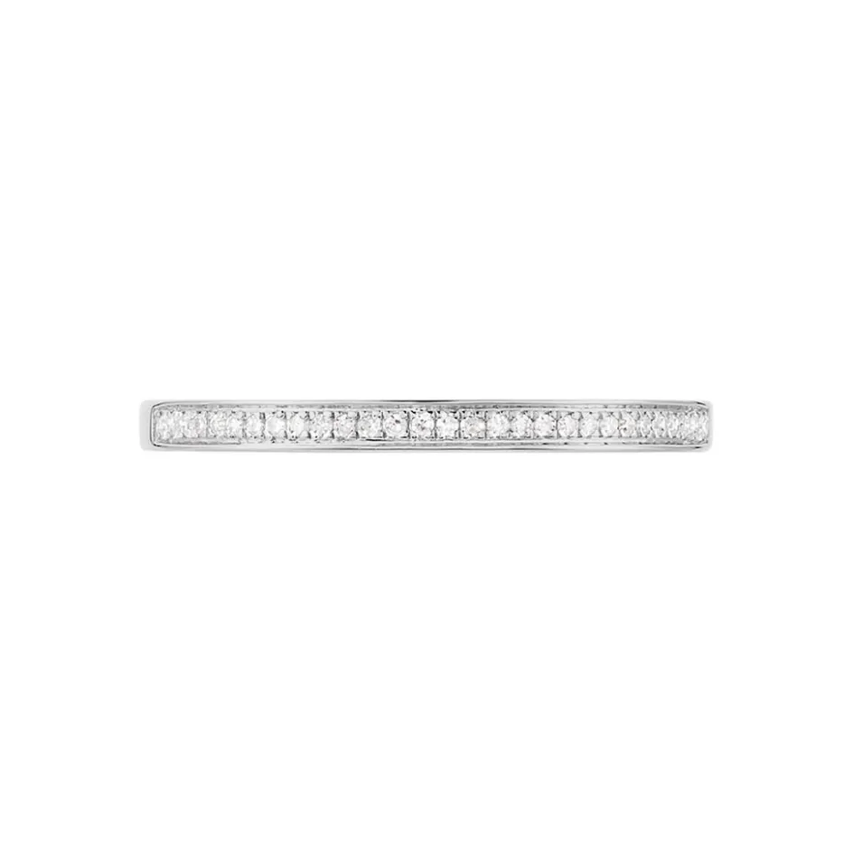 Sale Histoire d'Or Alliance Elsia Or Blanc Diamant