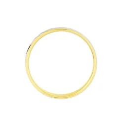 Outlet Histoire d'Or Alliance Epi Fantaisie Ruban Plat Or Bicolore