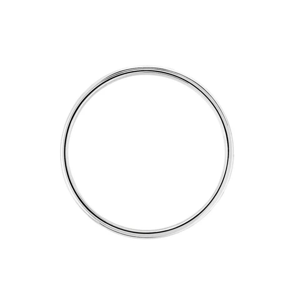 Outlet Histoire d'Or Alliance Epi Ruban Plat Or Blanc