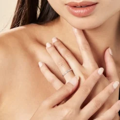 Histoire d'Or Alliance Fantaisie Diamantee or blanc