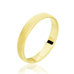 Histoire d'Or Alliance Fantaisie Sable Demi Jonc Classique Or Jaune* Bijoux Personnalisés|Bagues