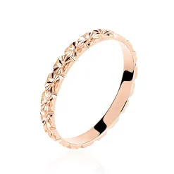 Histoire d'Or Alliance Fleur Or Rose* Bijoux Personnalisés|Bagues