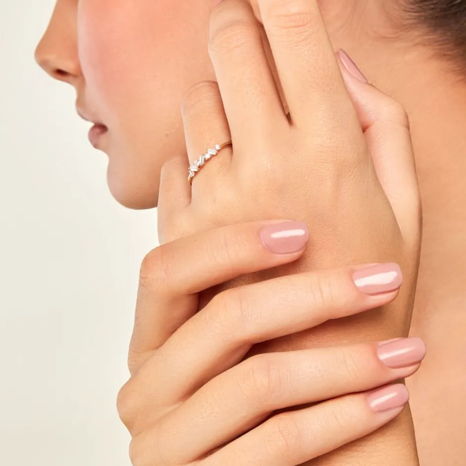 Histoire d'Or Alliance Gemariah Or Jaune Diamant Synthétique* Bagues|Alliances