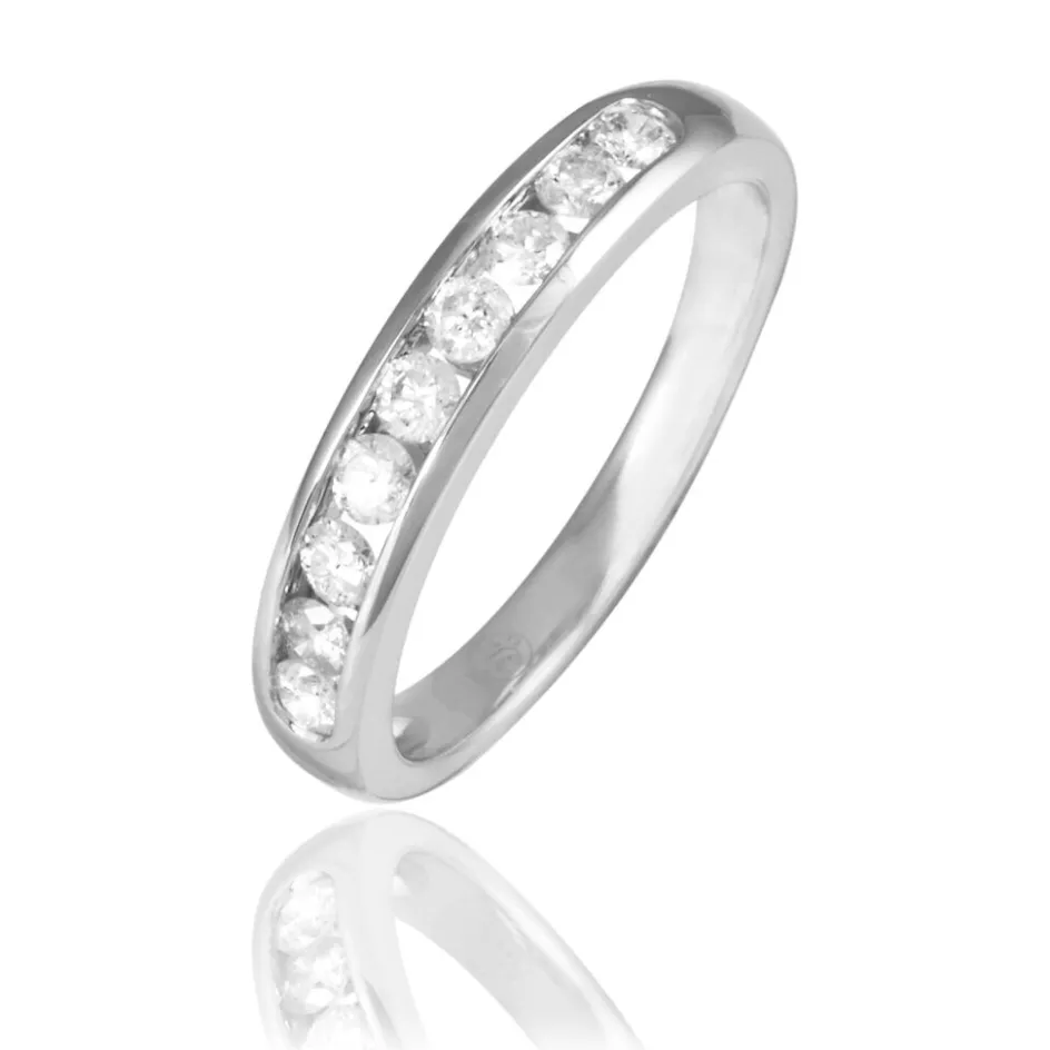 Clearance Histoire d'Or Alliance Giulia or blanc diamant