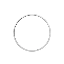 Discount Histoire d'Or Alliance Harmonie Demi Jonc Classique Or Blanc