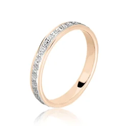 Histoire d'Or Alliance Heldea Ruban Plat Or Bicolore* Bijoux Personnalisés|Bagues