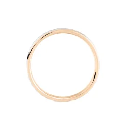 Histoire d'Or Alliance Heldea Ruban Plat Or Bicolore* Bijoux Personnalisés|Bagues