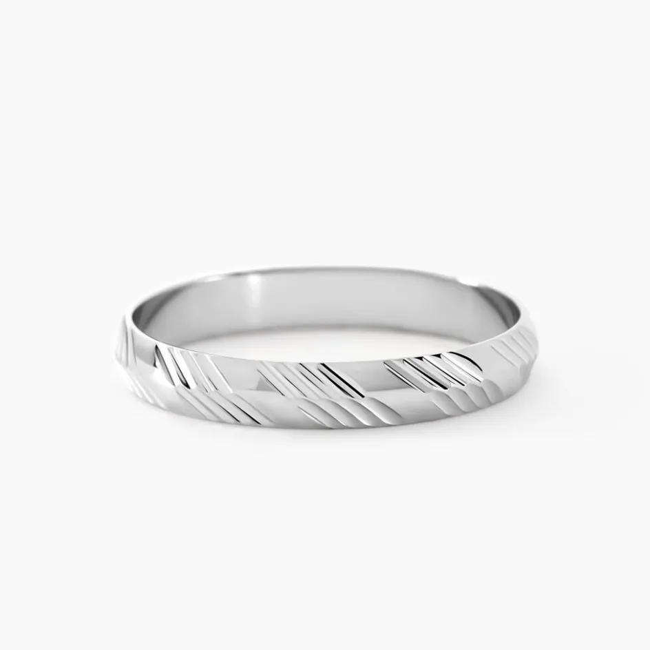 Histoire d'Or Alliance Hercule Or Blanc* Bijoux Personnalisés|Bagues