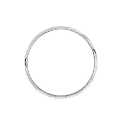 Sale Histoire d'Or Alliance Hercule Striee Demi Jonc Classique Or Blanc