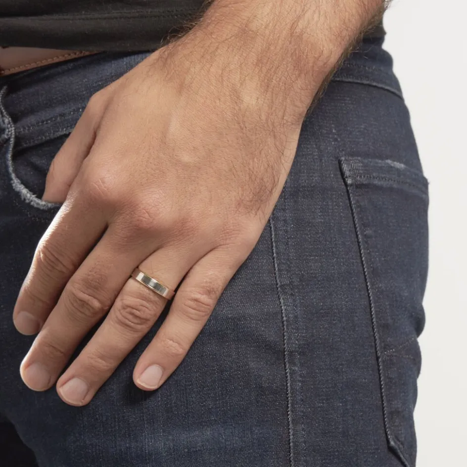 Histoire d'Or Alliance Hevan Ruban Or Bicolore* Bijoux Personnalisés|Bagues