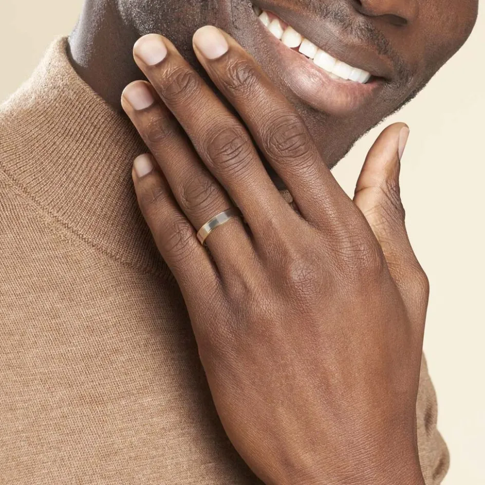 Histoire d'Or Alliance Hevan Ruban Or Bicolore* Bijoux Personnalisés|Bagues