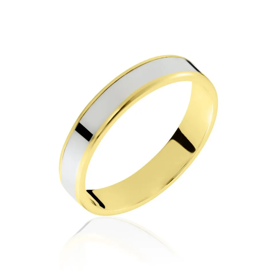 Histoire d'Or Alliance Hevan Ruban Or Bicolore* Bijoux Personnalisés|Bagues