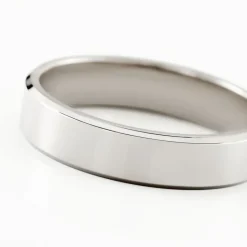 Histoire d'Or Alliance Hild Ruban Biseaute Palladium Blanc* Bijoux Personnalisés|Bagues